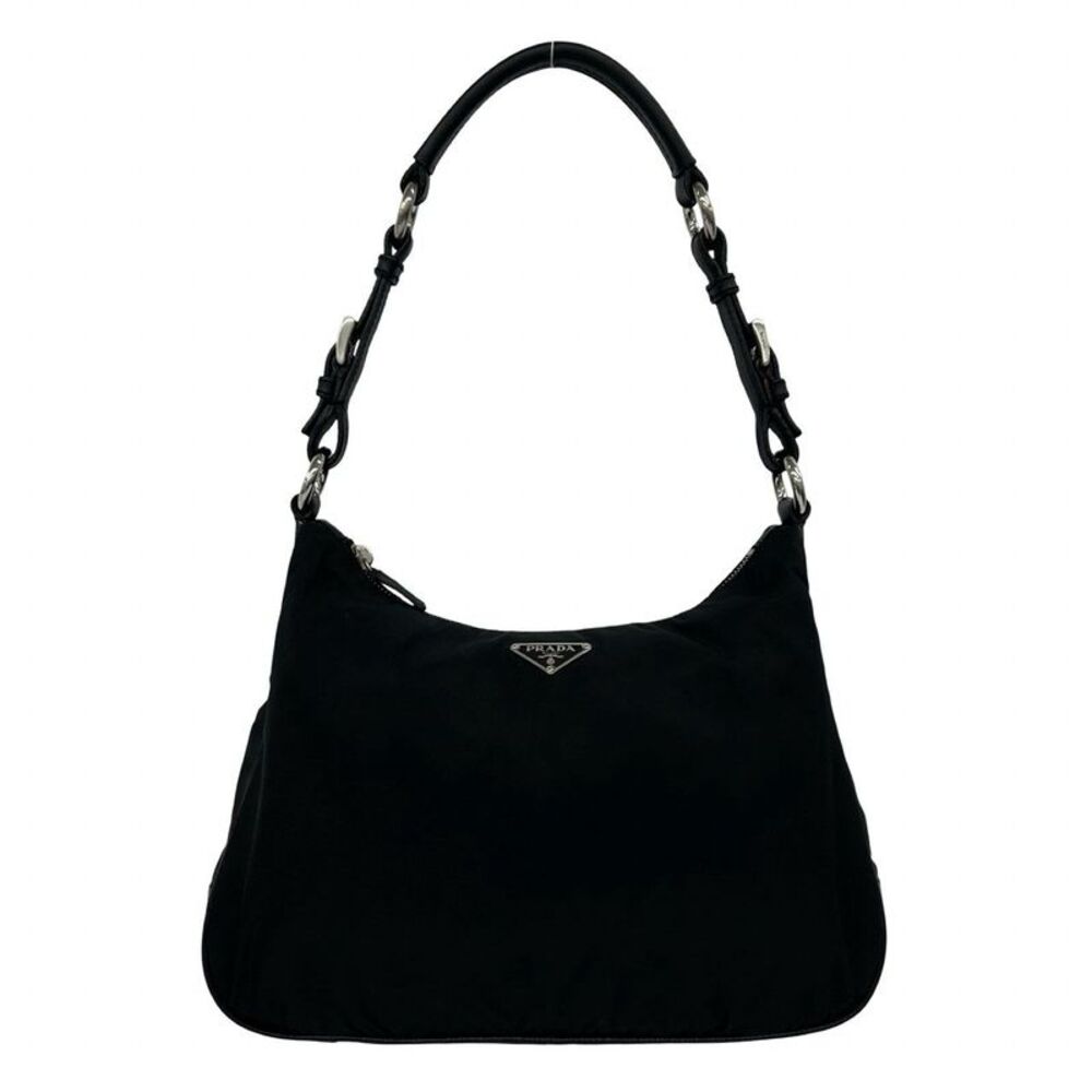 Prada Tessuto Nylon Leather Shoulder Bag